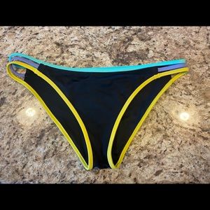 VS Strappy Black Bikini Bottoms-Medium-Like New